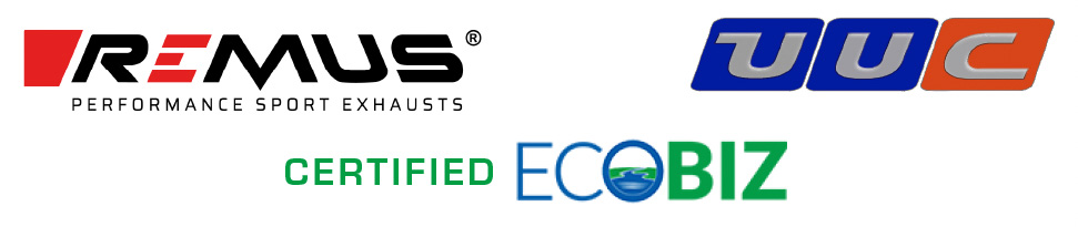 REMUS Exhaust and UUC logos
